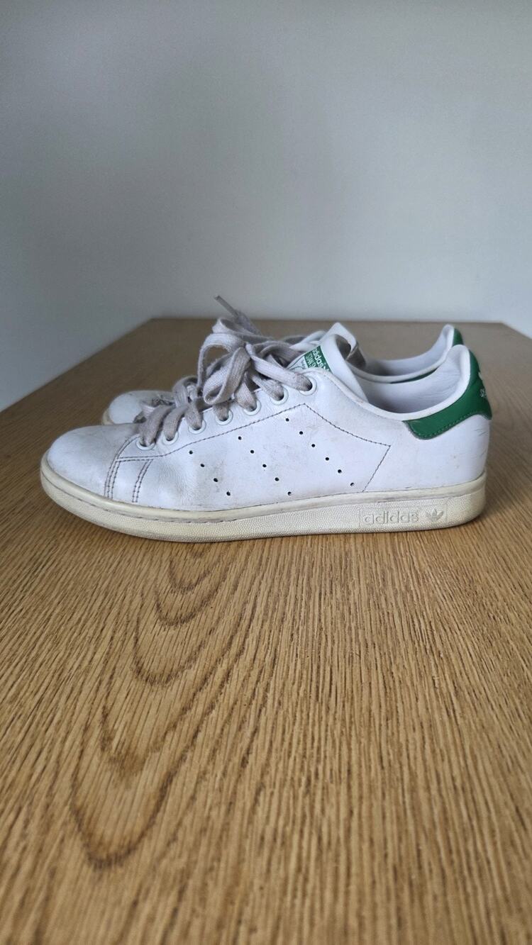Adidas Stan Smith Leather White Green Women's Size 8